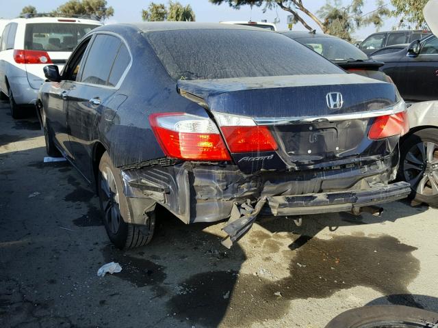 1HGCR2F36EA299013 - 2014 HONDA ACCORD LX BLUE photo 3