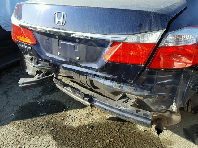 1HGCR2F36EA299013 - 2014 HONDA ACCORD LX BLUE photo 9