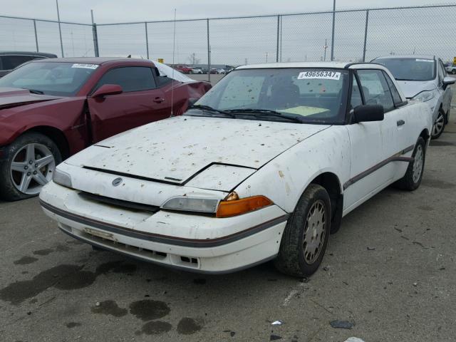 6MPCT01Z2N8604751 - 1992 MERCURY CAPRI WHITE photo 2