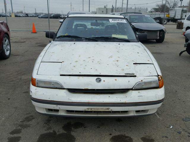 6MPCT01Z2N8604751 - 1992 MERCURY CAPRI WHITE photo 9