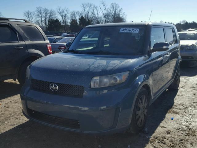 JTLKE50EX81012346 - 2008 TOYOTA SCION XB BLUE photo 2