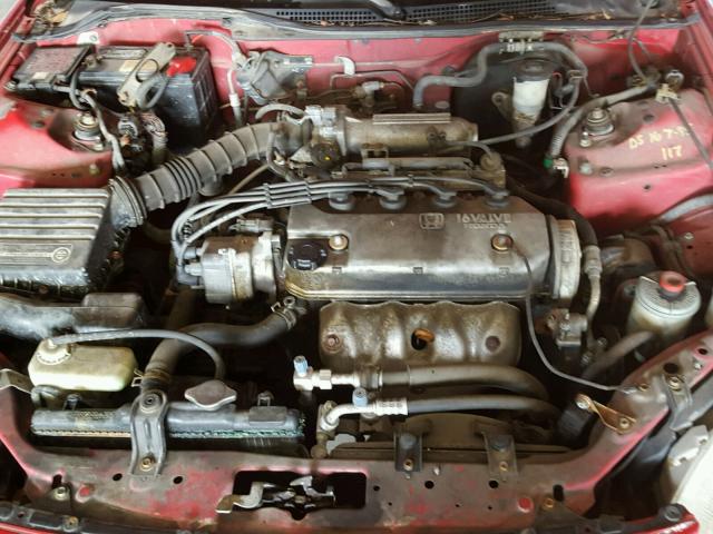 JHMEG1247SS007069 - 1995 HONDA CIVIC DEL RED photo 7