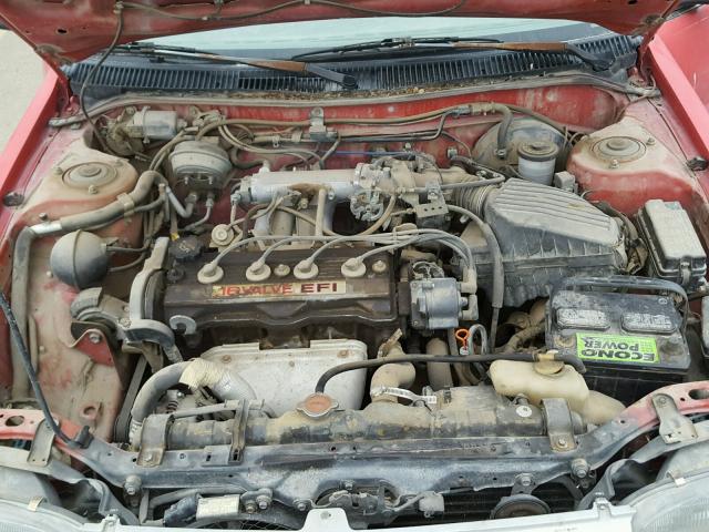 1Y1SK5468LZ120168 - 1990 GEO PRIZM Червоний фото 7