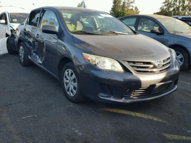 2T1BU4EEXDC007414 - 2013 TOYOTA COROLLA BA GRAY photo 1