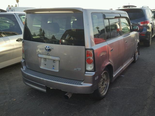 JTLKT334450179798 - 2005 TOYOTA SCION XB CHARCOAL photo 4