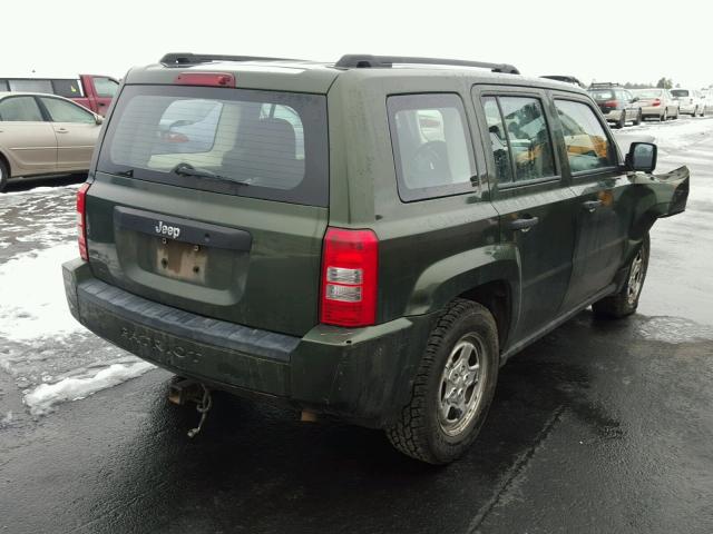 1J4FT28B99D134850 - 2009 JEEP PATRIOT SP GREEN photo 4