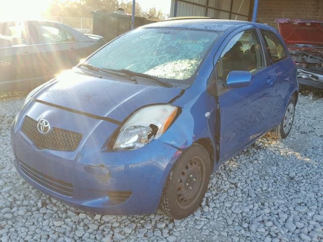 JTDJT923475099278 - 2007 TOYOTA YARIS BLUE photo 2