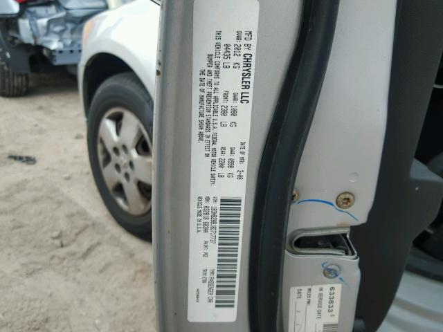 1B3HB28B18D717737 - 2008 DODGE CALIBER SILVER photo 10