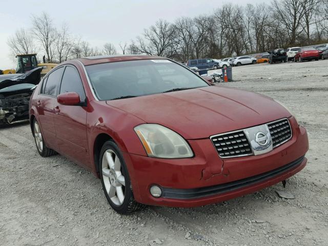 1N4BA41E64C803087 - 2004 NISSAN MAXIMA SE RED photo 1