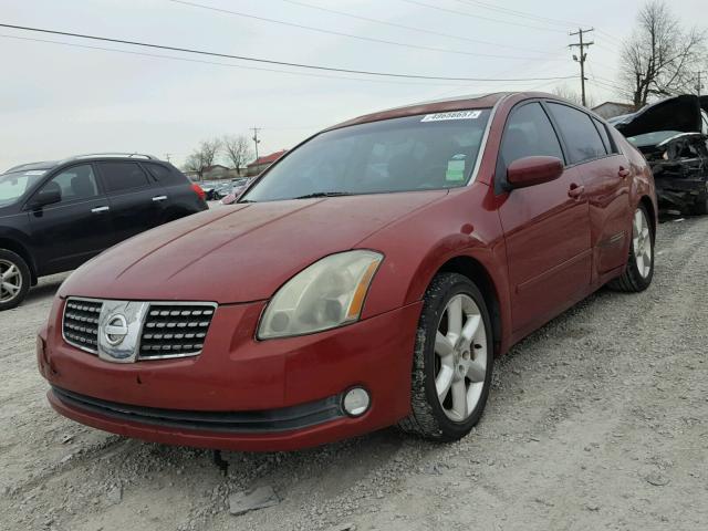 1N4BA41E64C803087 - 2004 NISSAN MAXIMA SE RED photo 2