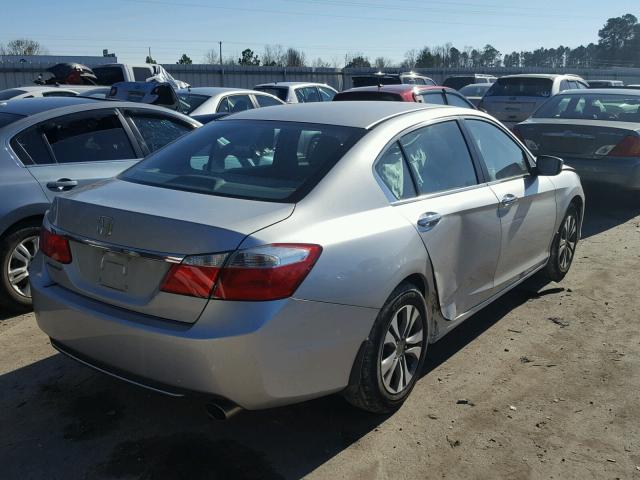 1HGCR2F31EA249488 - 2014 HONDA ACCORD LX SILVER photo 4