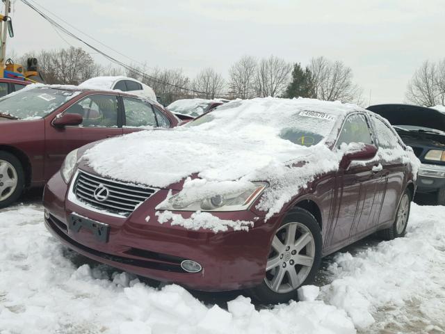 JTHBJ46G382263101 - 2008 LEXUS ES 350 MAROON photo 2