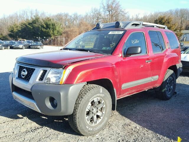 5N1AN0NW2FN665055 - 2015 NISSAN XTERRA X RED photo 2