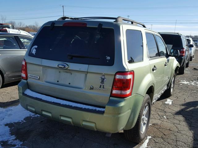 1FMCU49399KC04332 - 2009 FORD ESCAPE HYB GREEN photo 4