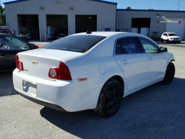 1G1ZA5EU4CF232396 - 2012 CHEVROLET MALIBU LS WHITE photo 4