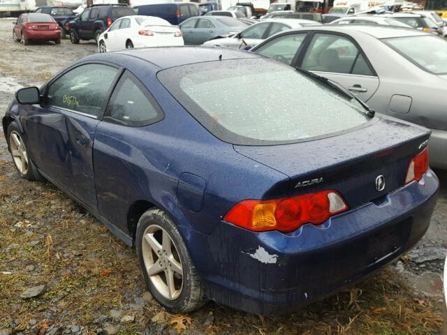 JH4DC548X4S007097 - 2004 ACURA RSX BLUE photo 3