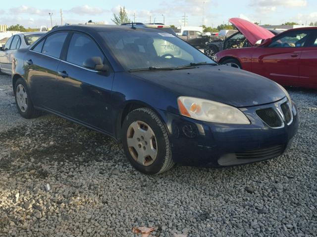 1G2ZF57B484164516 - 2008 PONTIAC G6 VALUE L BLUE photo 1