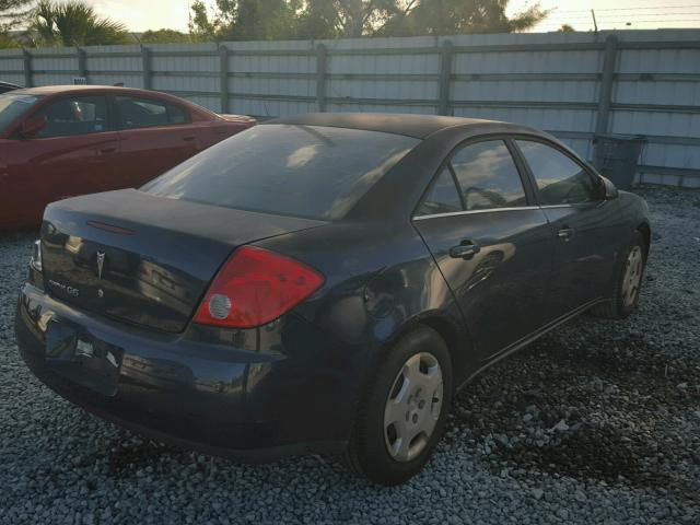 1G2ZF57B484164516 - 2008 PONTIAC G6 VALUE L BLUE photo 4