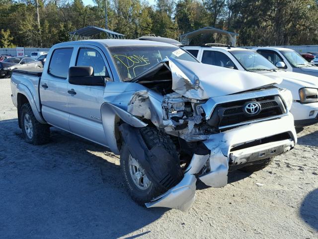 3TMLU4EN1DM120082 - 2013 TOYOTA TACOMA DOU SILVER photo 1