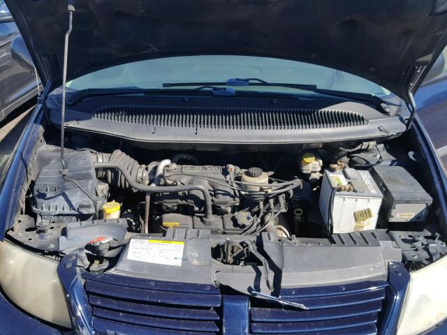 1D4GP25E35B237218 - 2005 DODGE CARAVAN SE BLUE photo 7