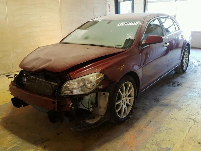 1G1ZE5E10BF136967 - 2011 CHEVROLET MALIBU LTZ MAROON photo 2