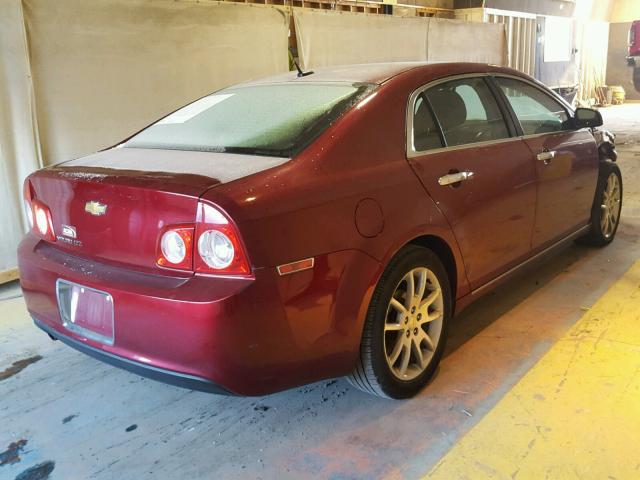 1G1ZE5E10BF136967 - 2011 CHEVROLET MALIBU LTZ MAROON photo 4