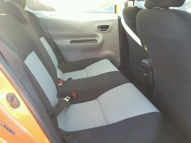 JTDKDTB30C1030054 - 2012 TOYOTA PRIUS C ORANGE photo 6