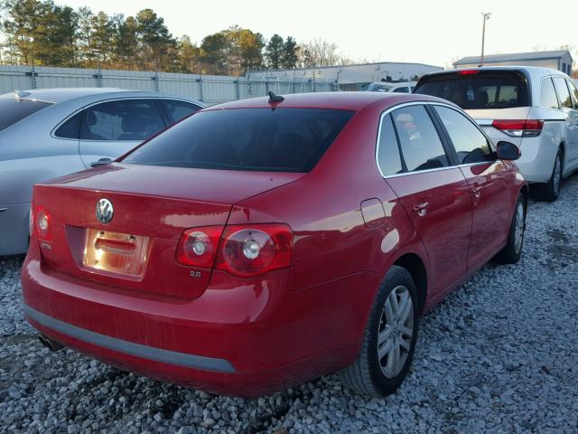 3VWSF71K37M039850 - 2007 VOLKSWAGEN JETTA 2.5 RED photo 4