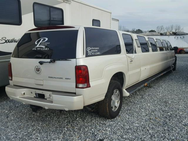 3GYFK66N65G205300 - 2005 CADILLAC ESCALADE E WHITE photo 4