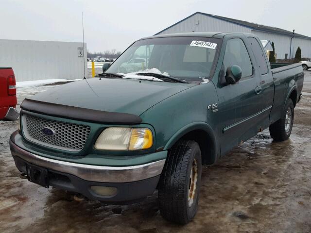 1FTRX18L5XNA62241 - 1999 FORD F150 GREEN photo 2