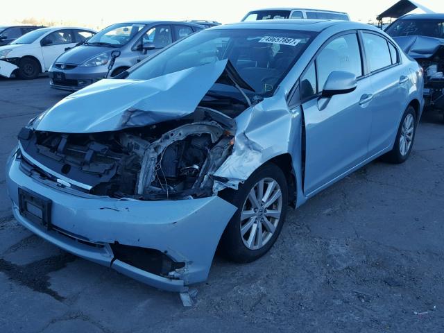 19XFB2F85CE080548 - 2012 HONDA CIVIC EX ლურჯი ფოტო 2