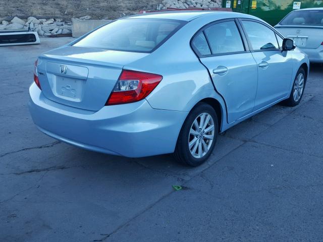 19XFB2F85CE080548 - 2012 HONDA CIVIC EX ლურჯი ფოტო 4