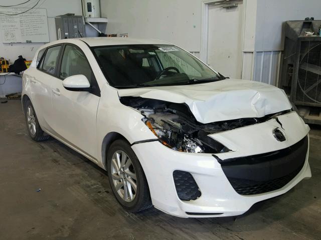 JM1BL1L75D1745129 - 2013 MAZDA 3 I WHITE photo 1