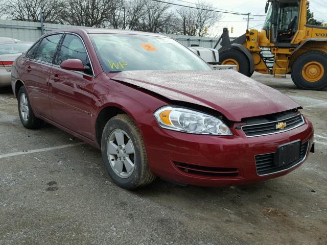 2G1WT58K289220710 - 2008 CHEVROLET IMPALA LT RED photo 1