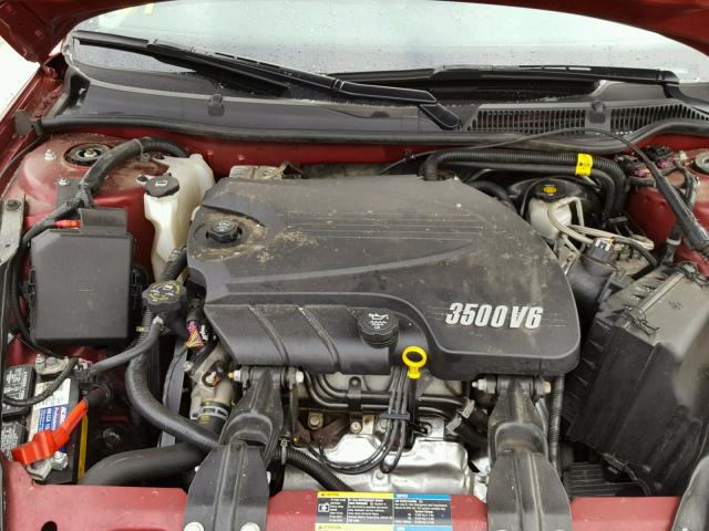 2G1WT58K289220710 - 2008 CHEVROLET IMPALA LT RED photo 7