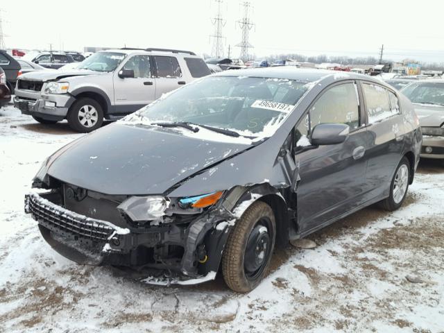 JHMZE2H79AS041236 - 2010 HONDA INSIGHT EX GRAY photo 2