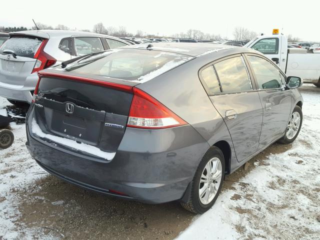 JHMZE2H79AS041236 - 2010 HONDA INSIGHT EX GRAY photo 4