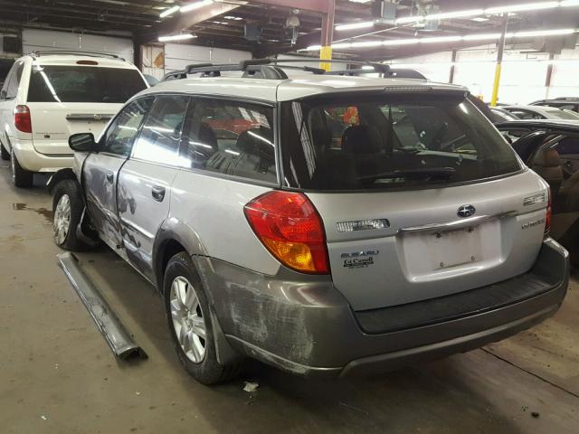 4S4BP61C356388678 - 2005 SUBARU LEGACY OUT SILVER photo 3