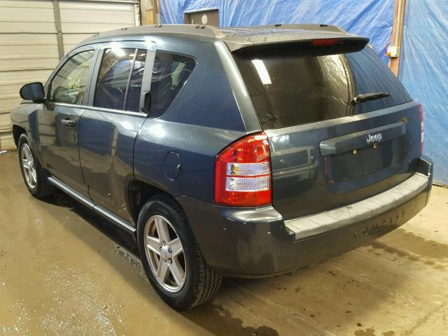 1J8FT47W57D145811 - 2007 JEEP COMPASS BLUE photo 3