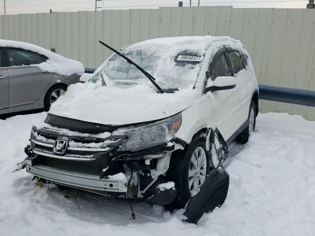 5J6RM4H75EL058643 - 2014 HONDA CR-V EXL WHITE photo 2