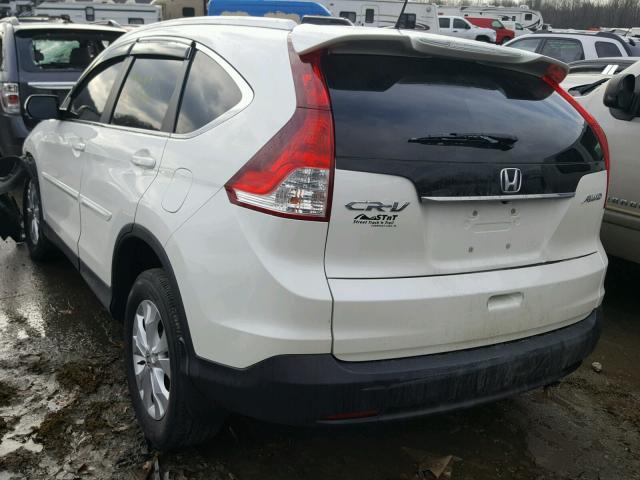 5J6RM4H75EL058643 - 2014 HONDA CR-V EXL WHITE photo 3