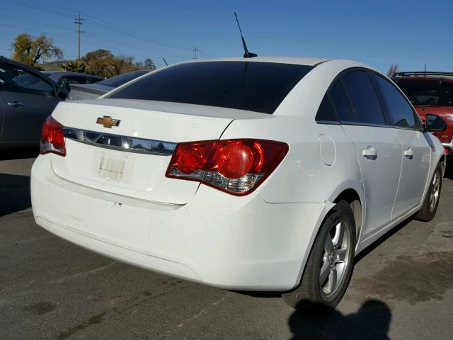 1G1PF5SC2C7376091 - 2012 CHEVROLET CRUZE LT WHITE photo 4