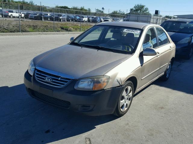 KNAFE221795618572 - 2009 KIA SPECTRA EX BEIGE photo 2