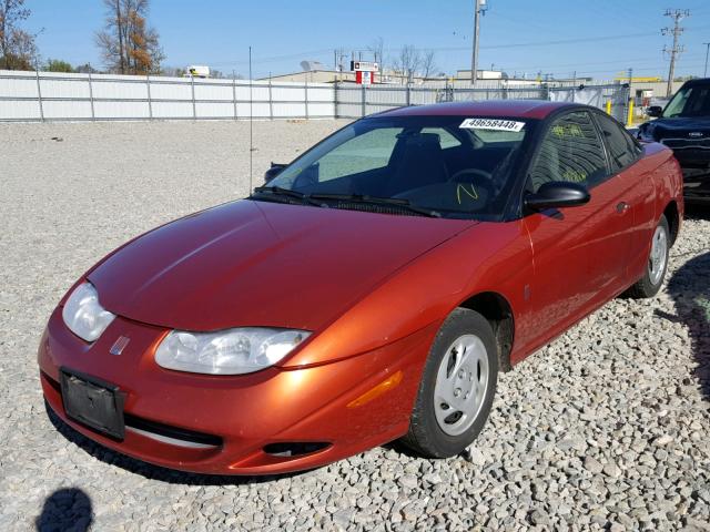 1G8ZN128X2Z180436 - 2002 SATURN SC1 ORANGE photo 2