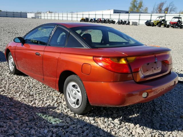 1G8ZN128X2Z180436 - 2002 SATURN SC1 ORANGE photo 3