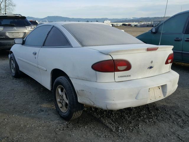 1G1JC1240Y7219666 - 2000 CHEVROLET CAVALIER WHITE photo 3