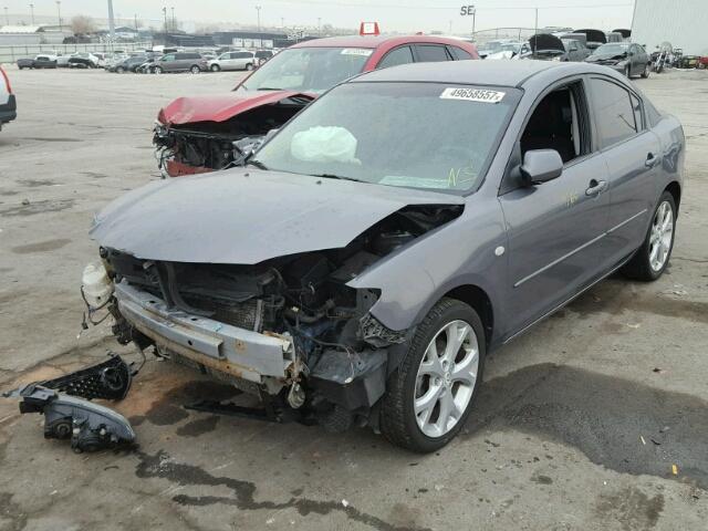 JM1BK32F691198354 - 2009 MAZDA 3 I GRAY photo 2