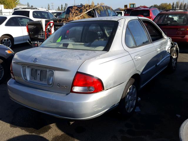 3N1CB51A72L551370 - 2002 NISSAN SENTRA GXE SILVER photo 4