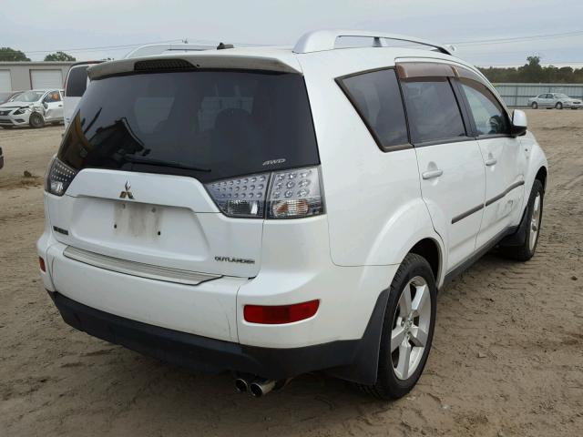 JA4MT41X98Z014282 - 2008 MITSUBISHI OUTLANDER WHITE photo 4