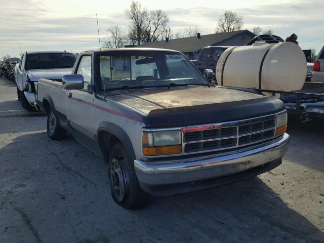 1B7GL26XXNS545236 - 1992 DODGE DAKOTA BLUE photo 1